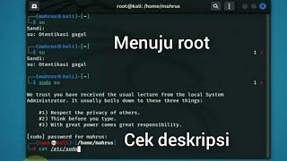 cara masuk root kali linux