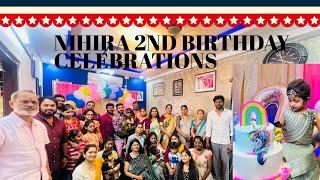 Nihira 2nd birthday celebrations|Telugu vlog| NaNi tho allari|Birthday decoration ideas|Family Time