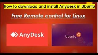 Install Anydesk in Ubuntu | How to install Anydesk in Ubuntu Linux | Remote desktop app Linux/Ubuntu