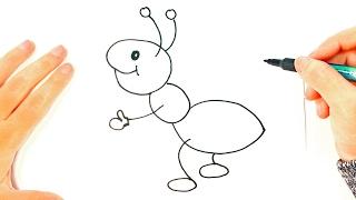 How to draw an Ant for kids | Ant Drawing Lesson Step by Step