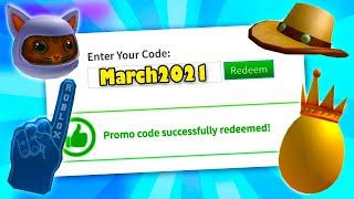 *NEW* ROBLOX PROMO CODES (FREE ITEMS) | March 2021