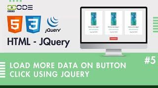 Load More Data on Button Click using jQuery | Load More Data on Click Jquery