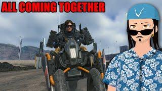 DeathStranding Part 4 Let's Play Live - Armed and With Wheels? All Coming Together!