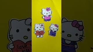 homemade hello kitty stickers  #short #vanya