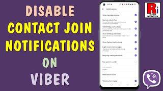 How to Disable Contact Join Notifications on Viber