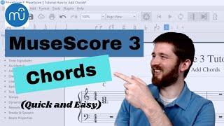 How to Add Chords and Chord Symbols in MuseScore 3, Enter Chord Notation Complete Walkthrough 2020