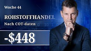 Trades Auswertung KW 44 Rohstoff- und Futureshandel nach COT Daten