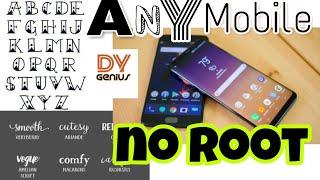 How to change any font in any android mobile without root | do with no root