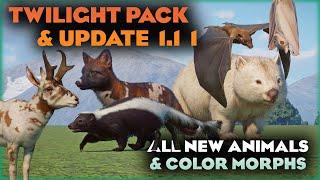 All New Animals & Color Variations | Planet Zoo Twilight Pack DLC & Update 1.11