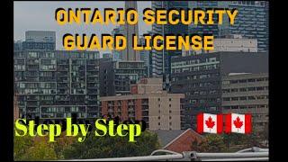 How to Apply Security Guard License Online in Ontario. Step By Step Process explained.#canada #jobs