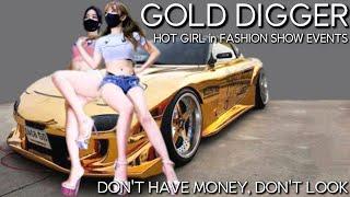 sexy GOLD DIGGER SHOW #models #automotif