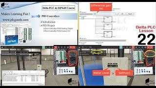 Delta DVP PLC ISPSoft & WPLSoft | implementing PID instructions to fill a tank in Factory IO