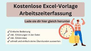 Arbeitszeiterfassung mit Excel inkl. kostenloser Download