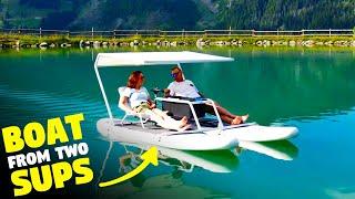 This innovative boat combines two SUPs!
