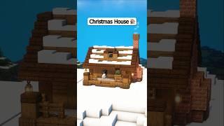 Easy Christmas House  #shorts #minecraft