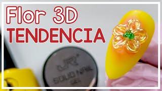 FLOR 3D VIRAL en TENDENCIA | Tutorial de uñas | Gel Sólido Efecto AURA y Efecto Aurora con TOP MATTE
