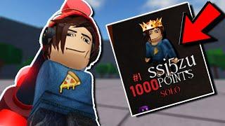 SPEEDRUNNING The #1 RANK in Roblox The Strongest Battlegrounds