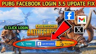 Pubg mobile Facebook login problem after 3.5 update ll Pubg login problem fix ll Pubg Facebook login