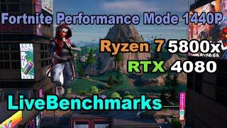 Fortnite | RTX 4080 | 1440p 180Hz | Performance Mode | Epic | Low Settings