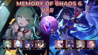 F2P Huohuo x Jingliu & Seele Hypercarry | Memory of Chaos 6 (MOC 6) v1.5 - Honkai Star Rail