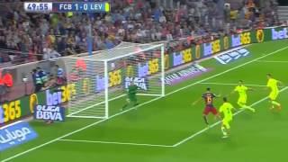 БАРСЕЛОНА - ЛЕВАНТЕ 4:1 Обзор матча 20.09.2015 [HD] - BARCELONA-LEVANTE HD