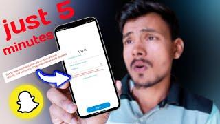 Fixed In Just 5 Minute - Snapchat Account temporary Disabled - How To Fix Temporary Disabled Account