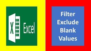 Excel filter exclude blank cells | Excel tutorial | #ritikadeducation