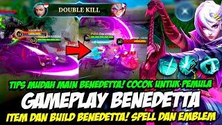 MUDAH CARA MAIN BENEDETTA EXP LANE ITEM & BUILD BENEDETTA TERBARU TUTORIAL & GAMEPLAY BENEDETTA