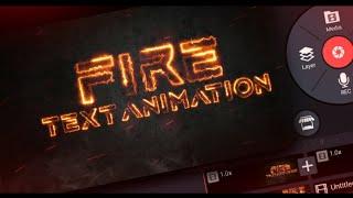 How To Edit  Fire Effect Text Animation In KineMaster - New Text Editing Tricks | Technical Bibhash
