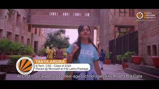 LPU Placements | Tanya Arora | Placed in Microsoft | 42 LPA