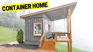 20FT SHIPPING CONTAINER TINY HOUSE! Airbnb w/ Crazy Views! (Full Tour)