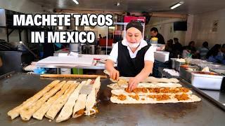 How Mexico City's FAMOUS "Machete Tacos" are Made! MUST TRY in Mexico City