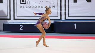 Всероссийские соревнования по художественной гимнастике|Мишкурова Ульяна 2013 г.р.Упражнение с мячом