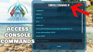 How to Access Console Commands  and Creative mode - Ark Survival Ascended