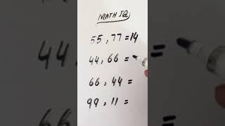 IQ Test of mathematics | subscribe channel | #shorts