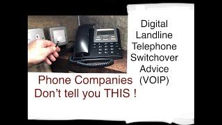 How to Video - Analogue to Digital Telephone Landline Switchover Advice VOIP.