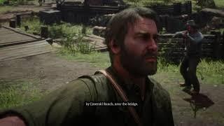 Cut/Beta Cutscene - Charles leaving camp  -  Red Dead Redemption 2