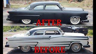 1953 Ford Rat Rod - Satin Black Tractor Paint Job At Home - Start to Finish