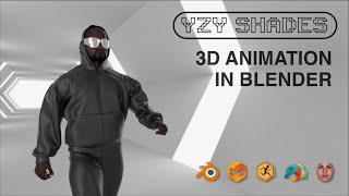 Creating YZY Shades 3D Animation (Using Blender, FaceGen, Daz3D and Marvelous Designer)