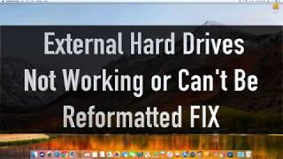 MacOS - External Drive NOT SHOWING / NOT REFORMATTING FIX - SPECIAL TUTORIAL & EASY FIX