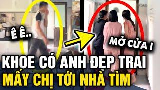 Nghe nhỏ bạn CÓ ANH ĐẸP TRAI, mấy bà chị kéo nhau ĐẾN NGẮM và cái kết CỰC HÀI | Tin 3 Phút