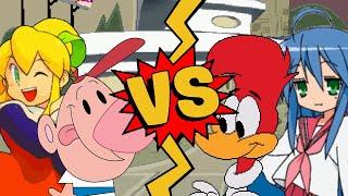 M.U.G.E.N Battles | Billy/Roll vs Woody Woodpecker/Konata Izumi