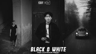 Black and White Preset | Lightroom Mobile Preset Free DNG | lightroom presets | lightroom tutorial