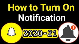 snapchat notification settings || snapchat notifications not working