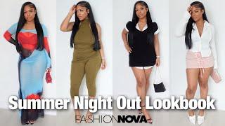 SUMMER NIGHT OUT / DINNER LOOKBOOK/HAUL 🩷 ft. FASHION NOVA