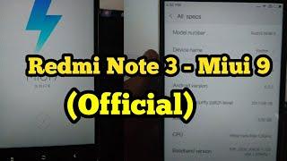 Redmi Note 3 - Miui 9 (Official)