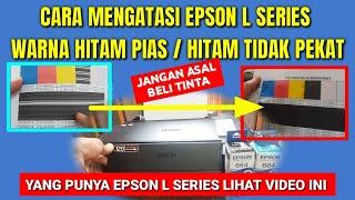 Cara Mengatasi Printer Epson Hasil Warna Hitam Tidak Pekat dan Bergaris