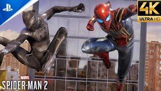 MCU Iron Spider Suit vs Sandman Boss Fight (Ultimate Difficulty) - Spider-Man 2 PS5 (4K)