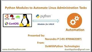 Python Modules to Automate Linux Administration Tasks