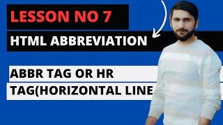 abbreviation and hr tag in html | front end developer course #html5